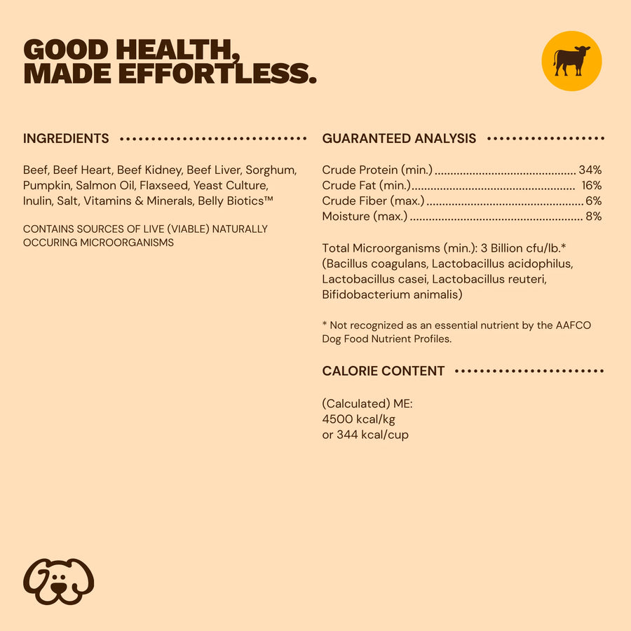 Get Joy Freeze-Dried Raw Beef — ingredients & guaranteed analysis | #flavor_beef
