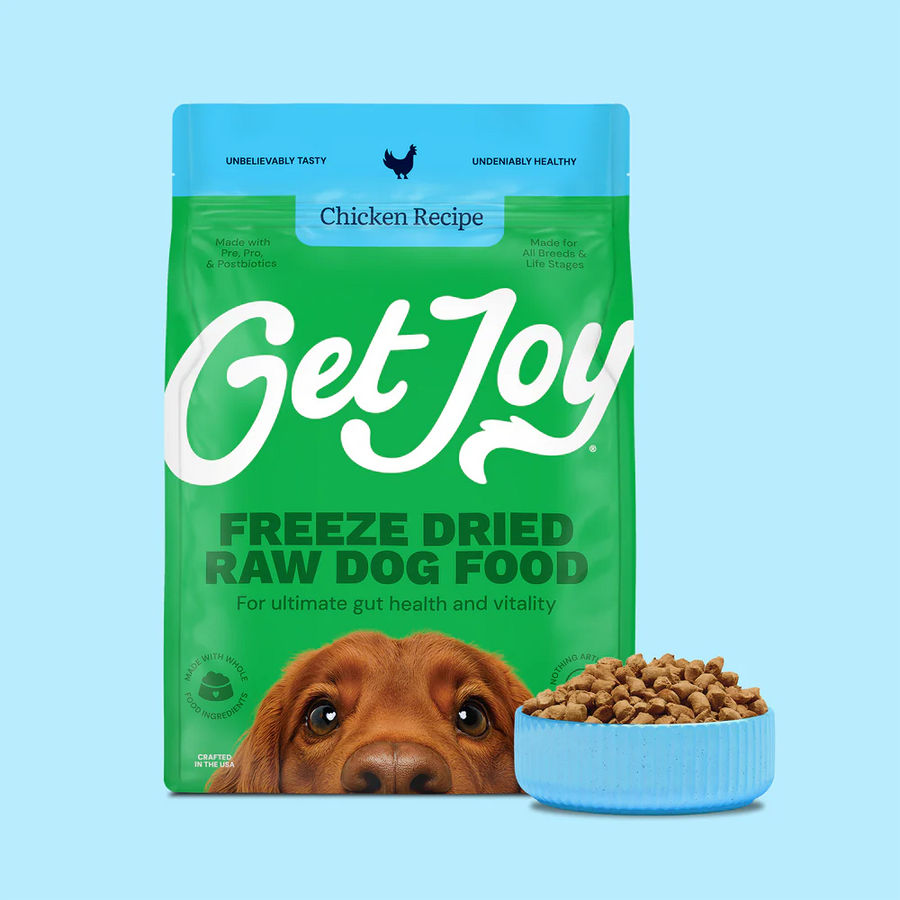 Get Joy Freeze-Dried Raw Chicken Recipe — front of bag | #flavor_chicken