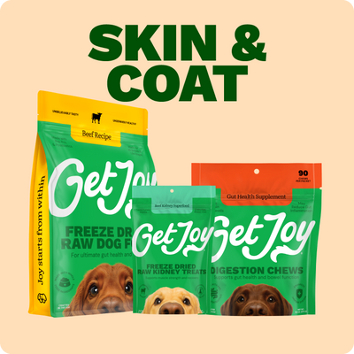 Get Joy Skin & Coat Bundle — Beef Freeze-Dried Raw Meals for healthy skin and shiny coat | #flavor_beef