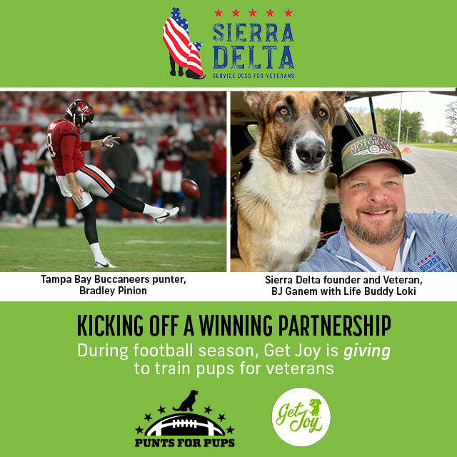 Get Joy Joins Sierra Delta and Punts for Pups