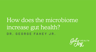 How does the microbiome increase gut health?