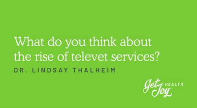 What do you think about the rise of televet services?