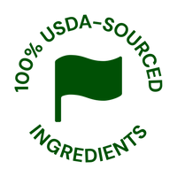 100% USDA-sourced ingredients