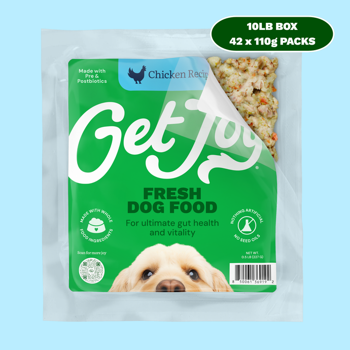 Get Joy Chicken fresh dog food pack | 