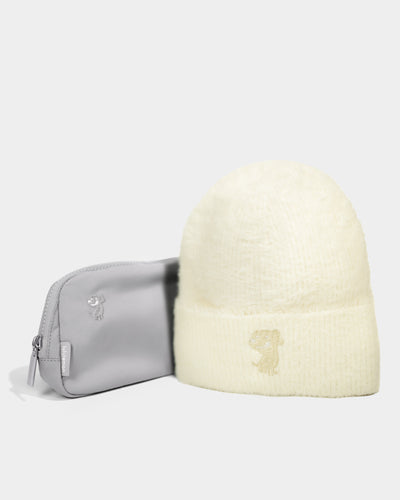 Cross-Body Bag & Fuzzy Beanie Bundle