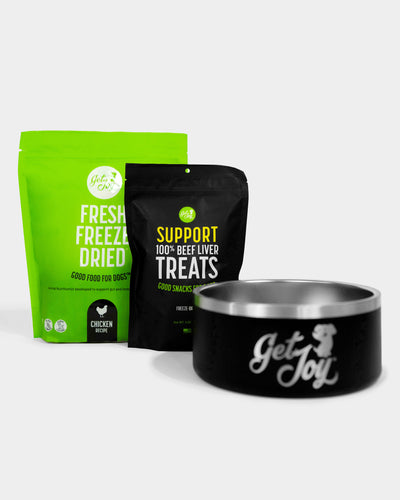 Dog Bowl, Fresh Freeze Dried Food & Treats Bundle