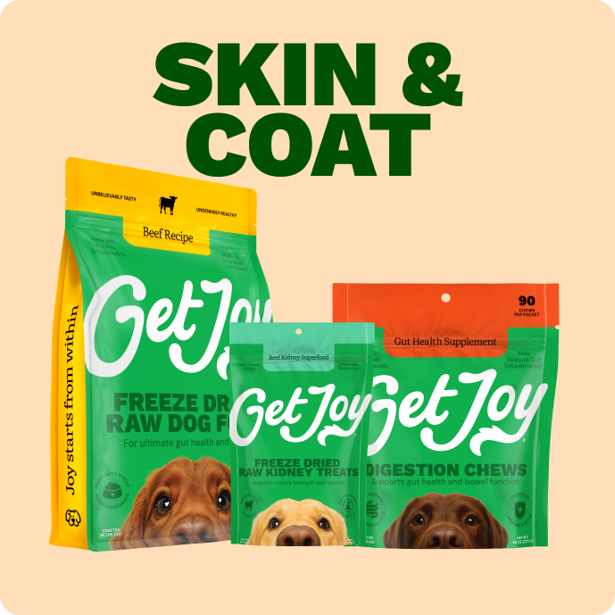 Get Joy Skin & Coat Bundle — Beef Freeze-Dried Raw Meals for healthy skin and shiny coat | 