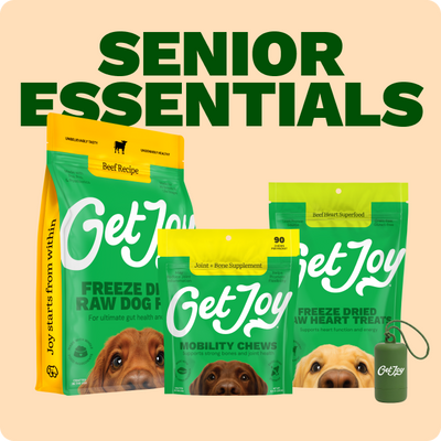 Get Joy Senior Essentials Bundle — Beef Freeze-Dried Raw Meals and Mobility Chews | #flavor_beef