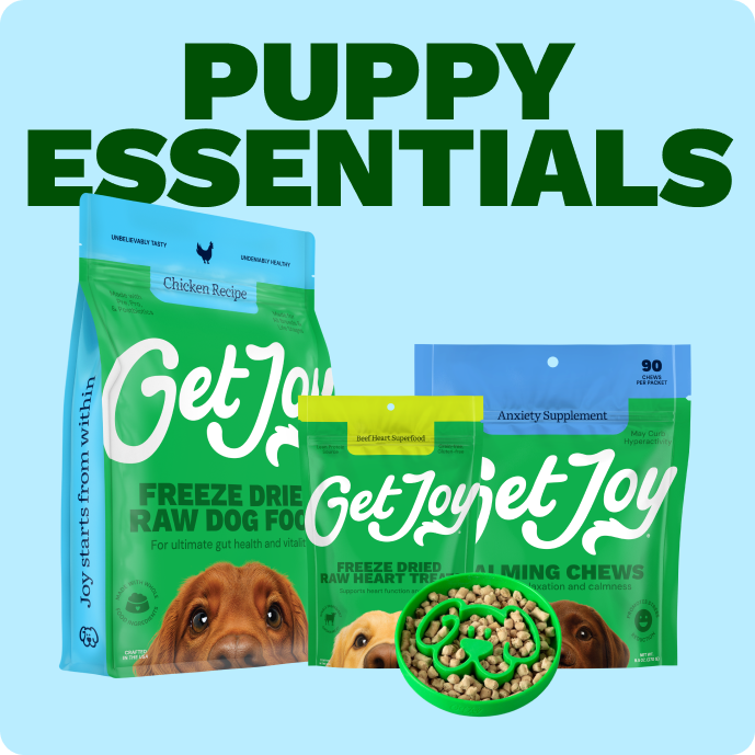 Get Joy Puppy Essentials Bundle — Chicken Freeze-Dried Raw Meals and Superfood Treats | 
