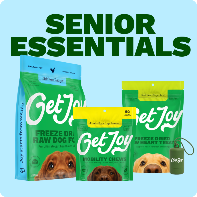 Get Joy Senior Essentials Bundle — Chicken Freeze-Dried Raw Meals and Mobility Chews | 
